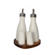 Oil Dispenser & Saltshaker Set - 4 Pcs